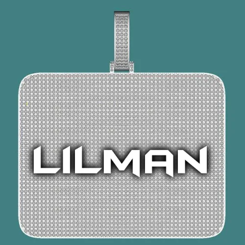 CUSTOM LETTER NECKLACE 3D BIG SQUARE sold by The GUU Shop