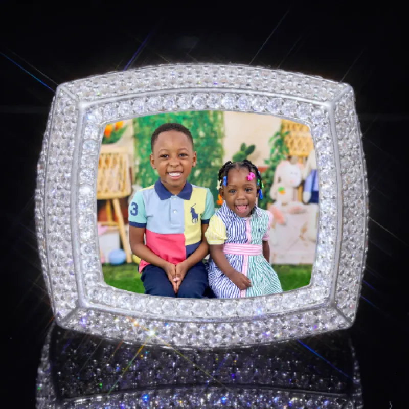 3D CUSTOM PICTURE ICED RING sold by The GUU Shop