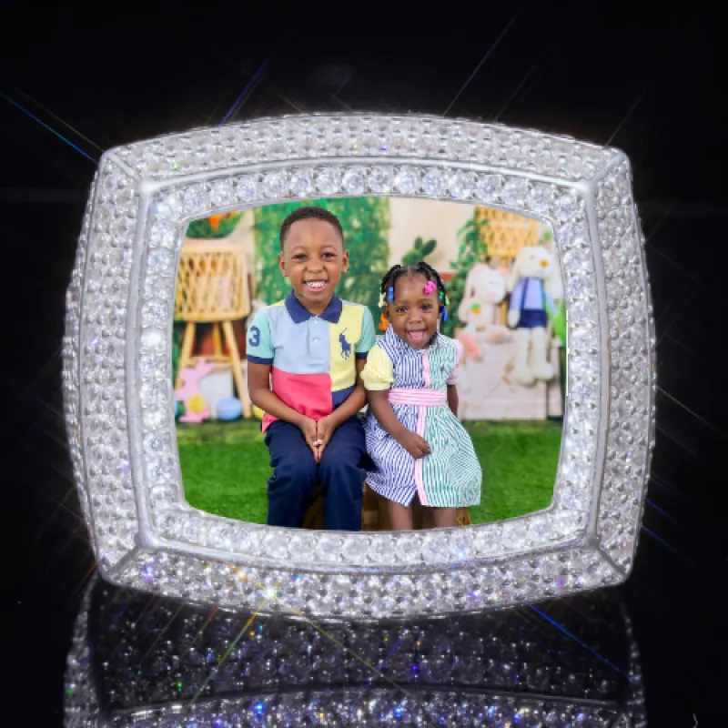 3D CUSTOM PICTURE ICED RING sold by The GUU Shop