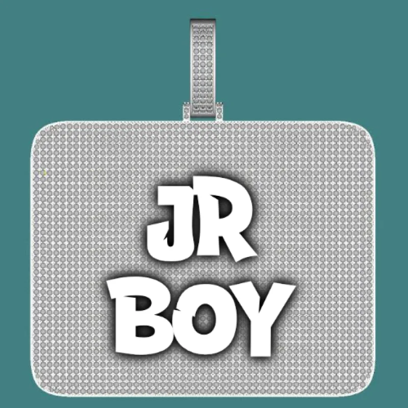 CUSTOM LETTER NECKLACE 3D BIG SQUARE sold by The GUU Shop