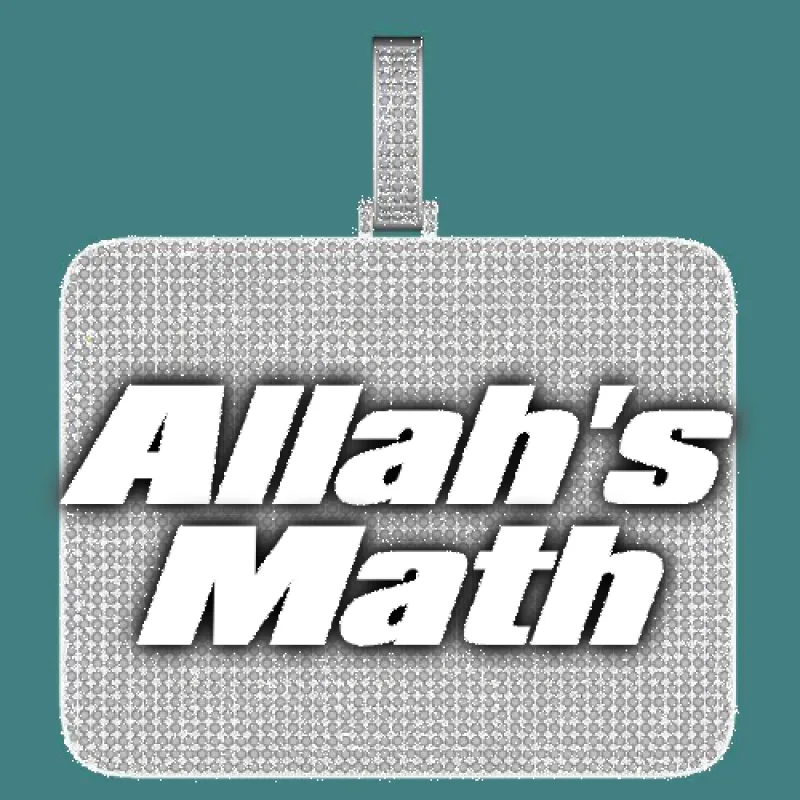 CUSTOM LETTER NECKLACE 3D BIG SQUARE sold by The GUU Shop