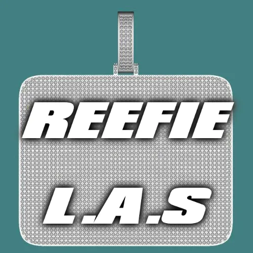 CUSTOM LETTER NECKLACE 3D BIG SQUARE sold by The GUU Shop