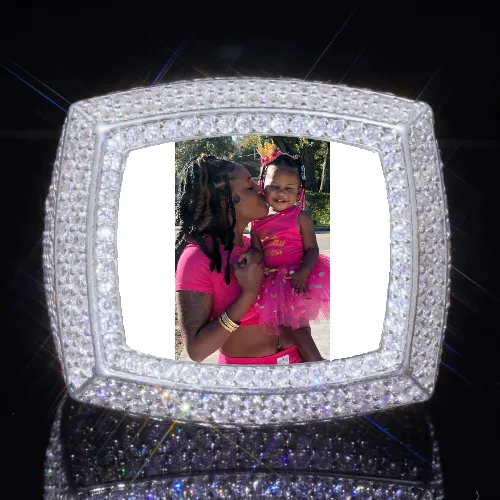 3D CUSTOM PICTURE ICED RING sold by The GUU Shop