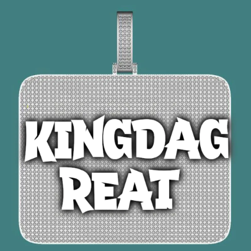 CUSTOM LETTER NECKLACE 3D BIG SQUARE sold by The GUU Shop