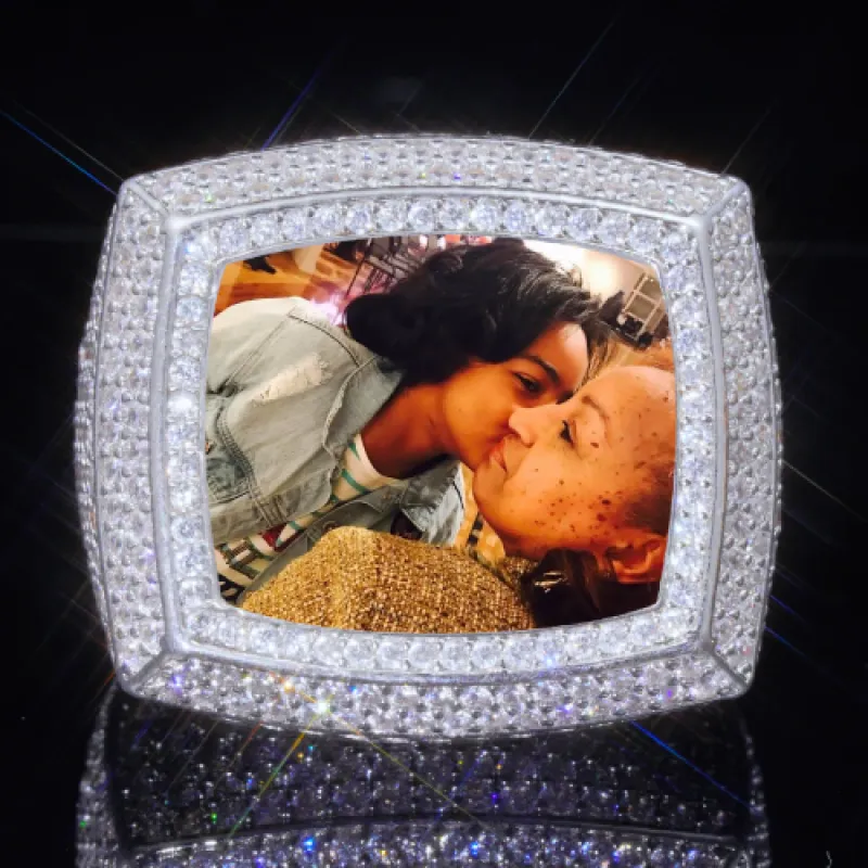 3D CUSTOM PICTURE ICED RING sold by The GUU Shop