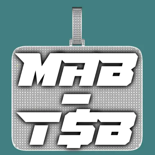 CUSTOM LETTER NECKLACE 3D BIG SQUARE sold by The GUU Shop