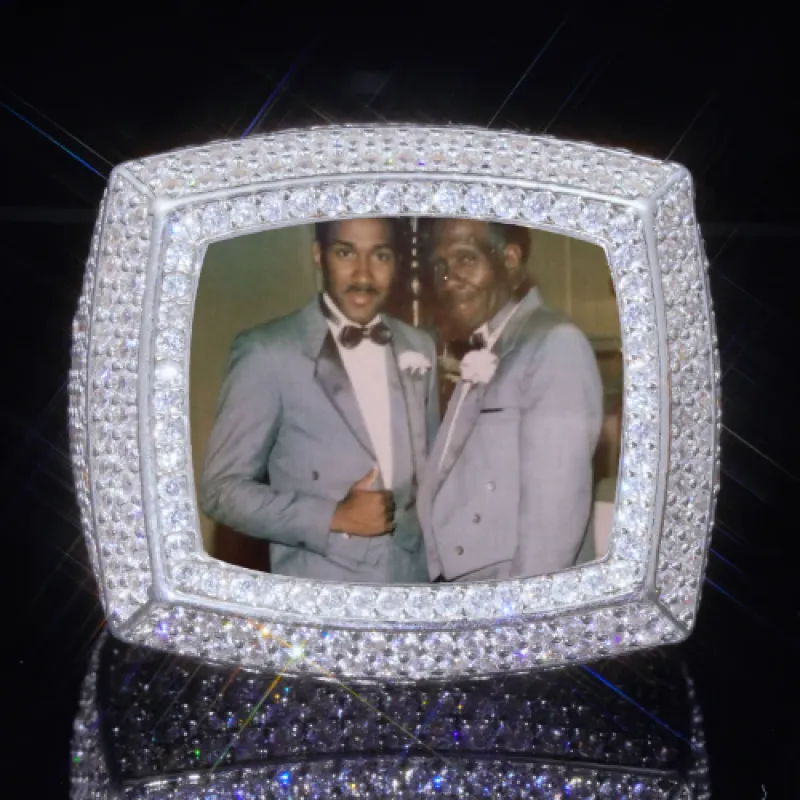 3D CUSTOM PICTURE ICED RING sold by The GUU Shop