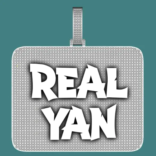 CUSTOM LETTER NECKLACE 3D BIG SQUARE sold by The GUU Shop