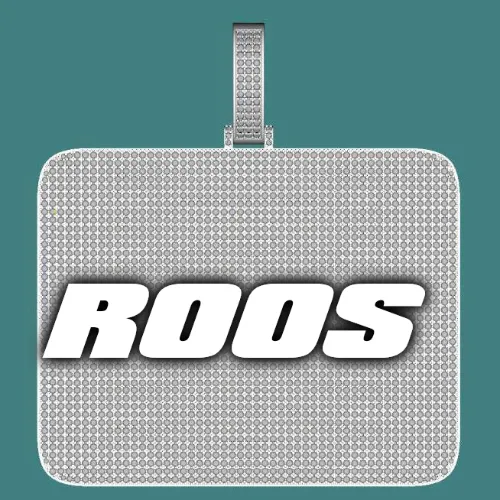 CUSTOM LETTER NECKLACE 3D BIG SQUARE sold by The GUU Shop