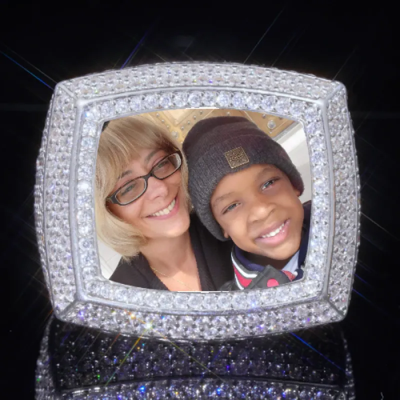 3D CUSTOM PICTURE ICED RING sold by The GUU Shop