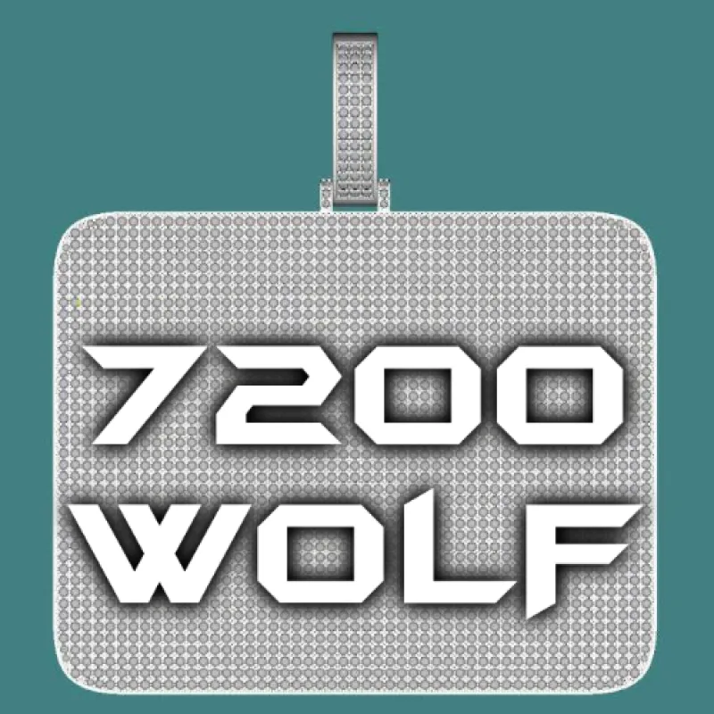 CUSTOM LETTER NECKLACE 3D BIG SQUARE sold by The GUU Shop