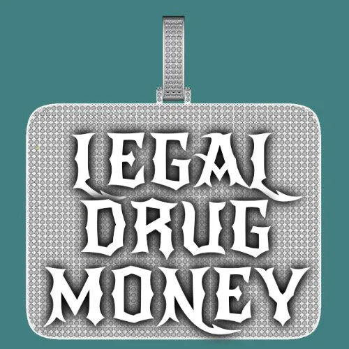 CUSTOM LETTER NECKLACE 3D BIG SQUARE sold by The GUU Shop