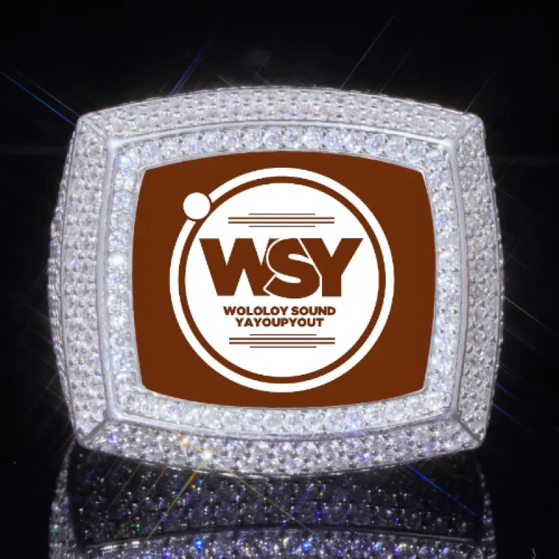 3D CUSTOM PICTURE ICED RING sold by The GUU Shop