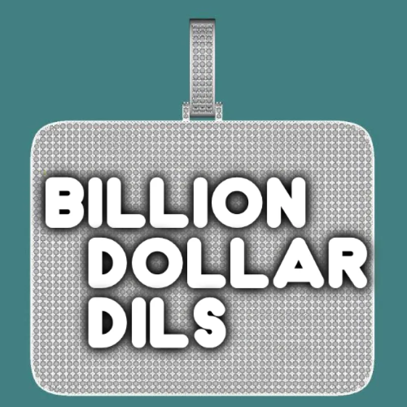 CUSTOM LETTER NECKLACE 3D BIG SQUARE sold by The GUU Shop