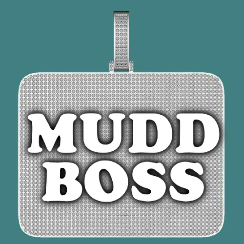 CUSTOM LETTER NECKLACE 3D BIG SQUARE made by The GUU Shop