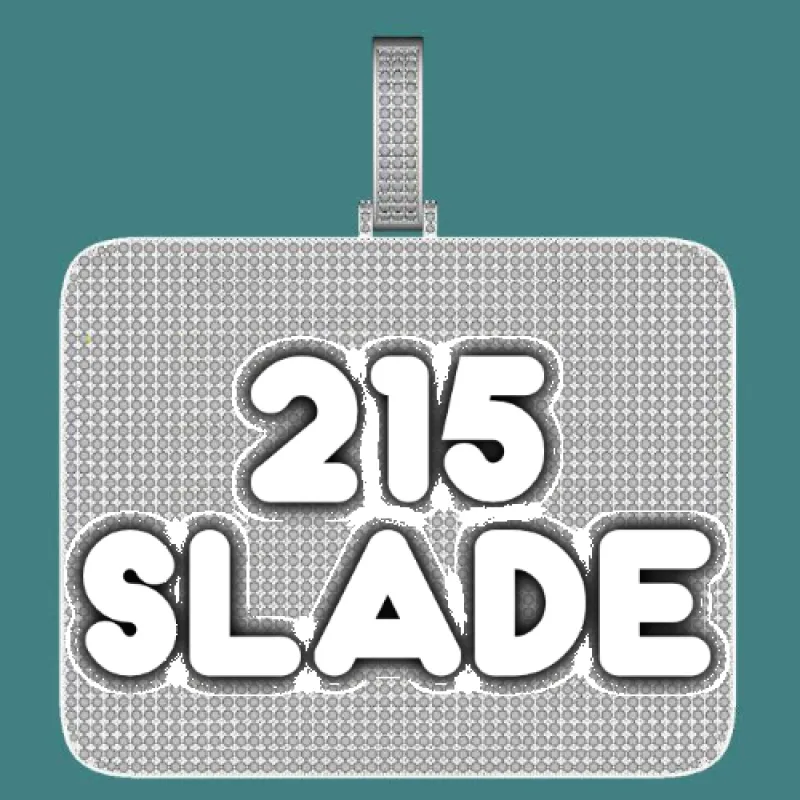 CUSTOM LETTER NECKLACE 3D BIG SQUARE sold by The GUU Shop