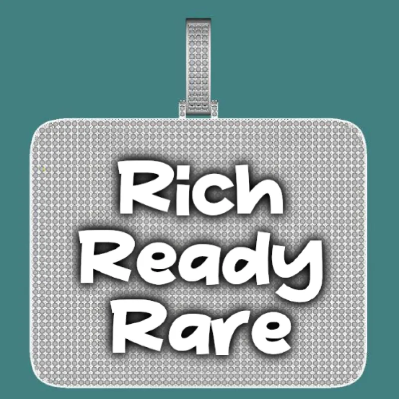 CUSTOM LETTER NECKLACE 3D BIG SQUARE sold by The GUU Shop