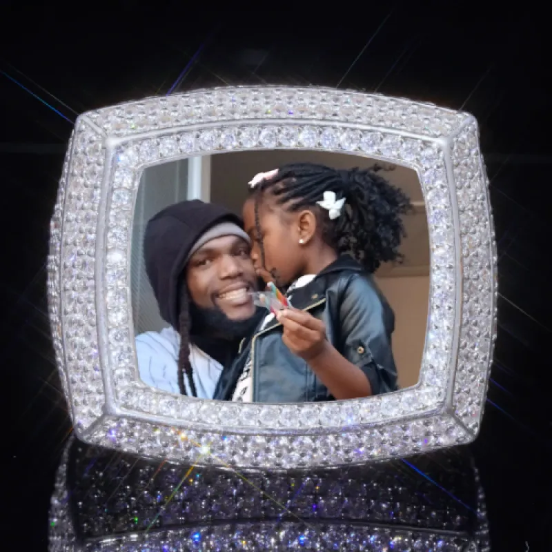 3D CUSTOM PICTURE ICED RING sold by The GUU Shop