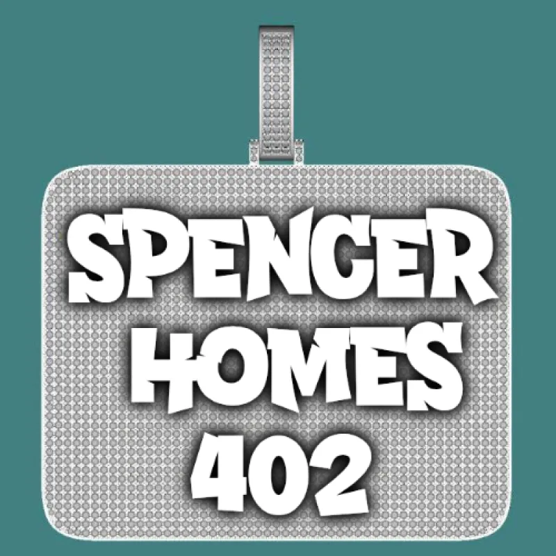 CUSTOM LETTER NECKLACE 3D BIG SQUARE sold by The GUU Shop