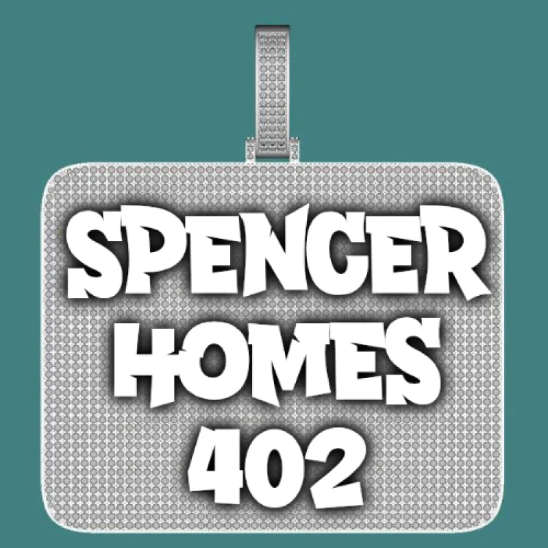 CUSTOM LETTER NECKLACE 3D BIG SQUARE sold by The GUU Shop