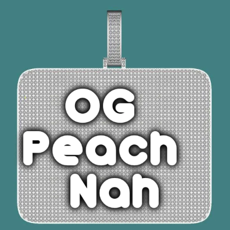 CUSTOM LETTER NECKLACE 3D BIG SQUARE sold by The GUU Shop