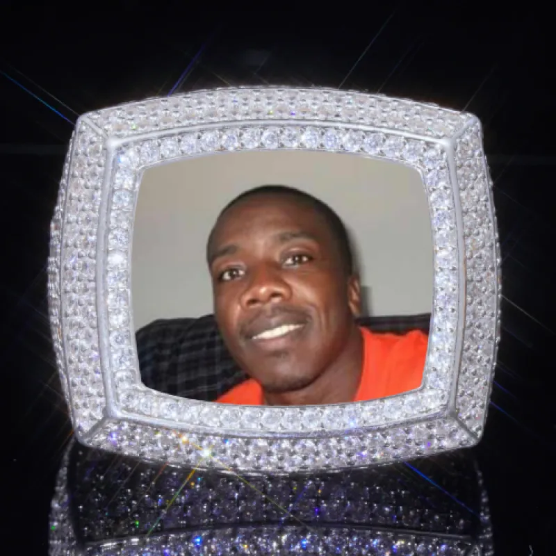 3D CUSTOM PICTURE ICED RING sold by The GUU Shop