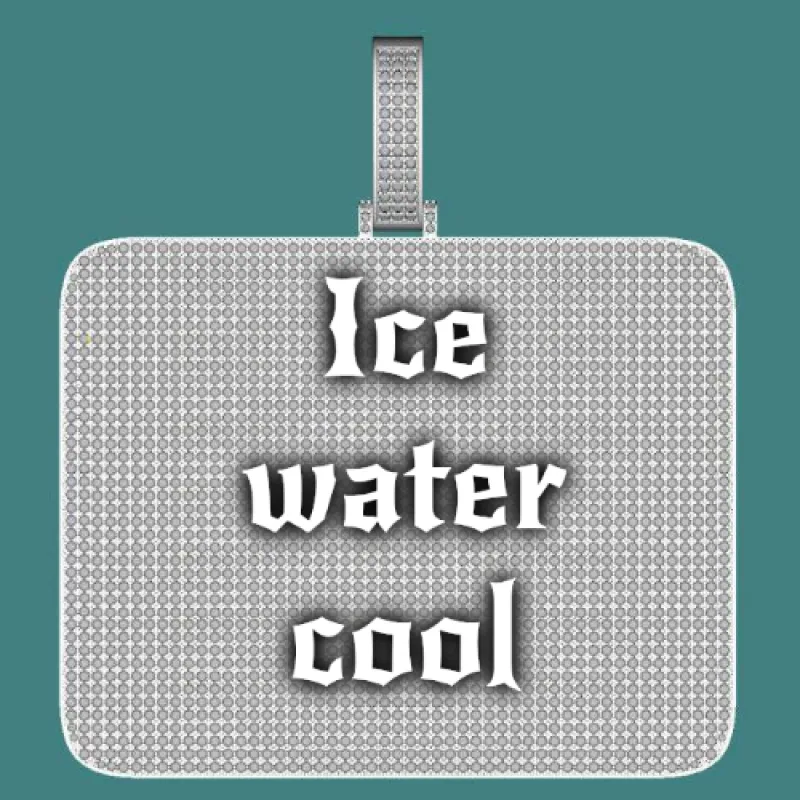 CUSTOM LETTER NECKLACE 3D BIG SQUARE sold by The GUU Shop