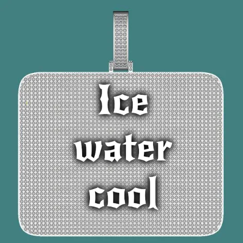 CUSTOM LETTER NECKLACE 3D BIG SQUARE sold by The GUU Shop