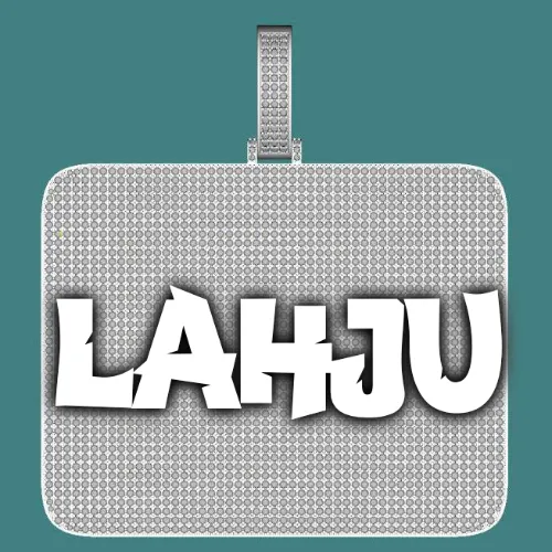 CUSTOM LETTER NECKLACE 3D BIG SQUARE sold by The GUU Shop