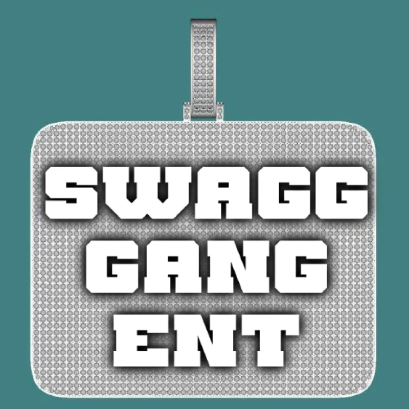 CUSTOM LETTER NECKLACE 3D BIG SQUARE sold by The GUU Shop