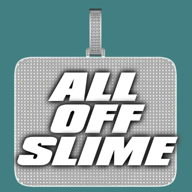 CUSTOM LETTER NECKLACE 3D BIG SQUARE sold by The GUU Shop