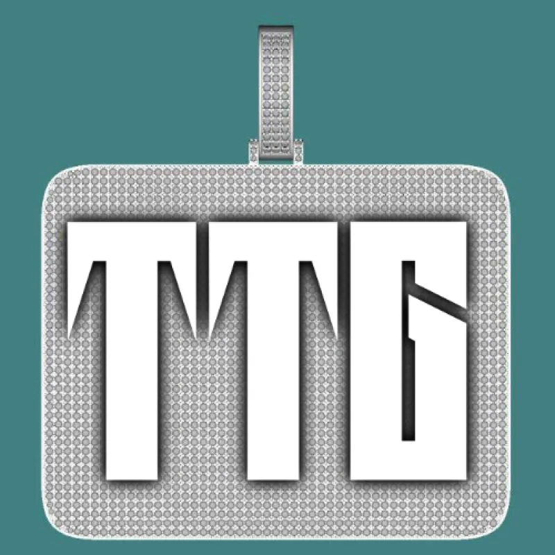 CUSTOM LETTER NECKLACE 3D BIG SQUARE sold by The GUU Shop