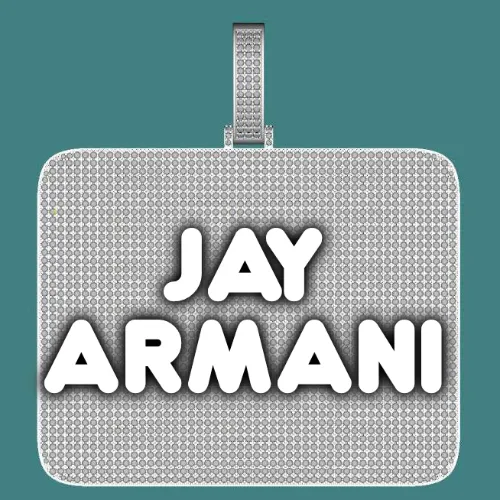 CUSTOM LETTER NECKLACE 3D BIG SQUARE sold by The GUU Shop