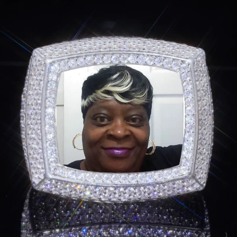 3D CUSTOM PICTURE ICED RING sold by The GUU Shop