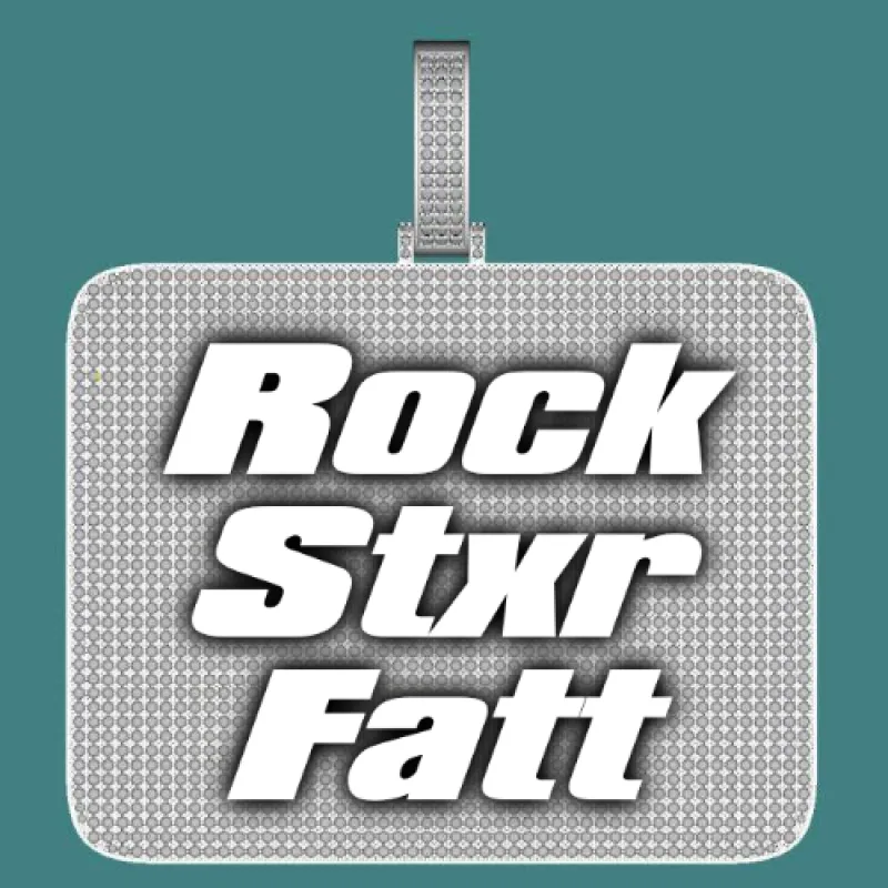 CUSTOM LETTER NECKLACE 3D BIG SQUARE sold by The GUU Shop