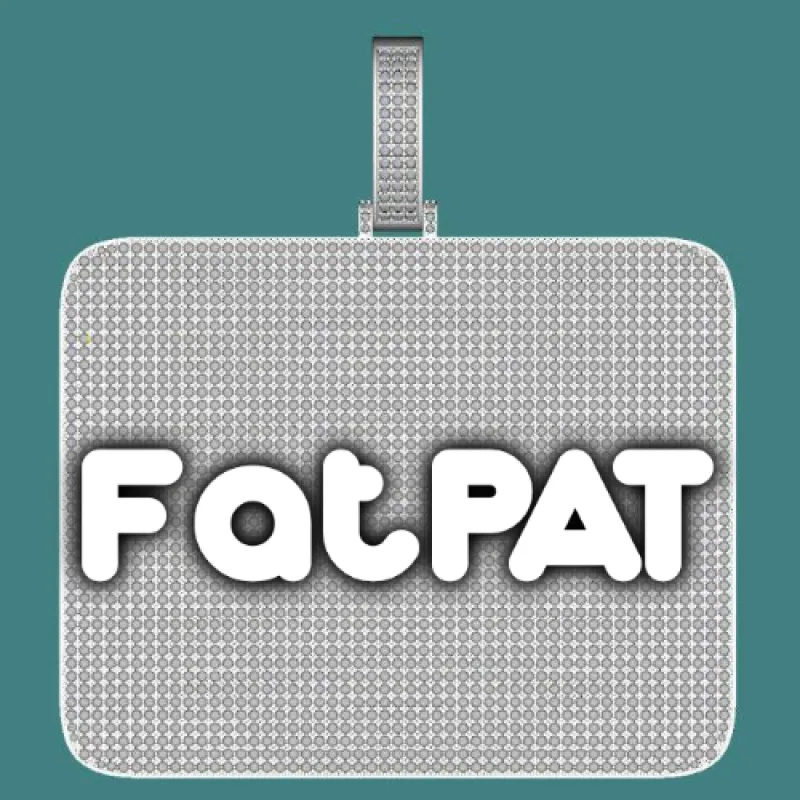 CUSTOM LETTER NECKLACE 3D BIG SQUARE sold by The GUU Shop