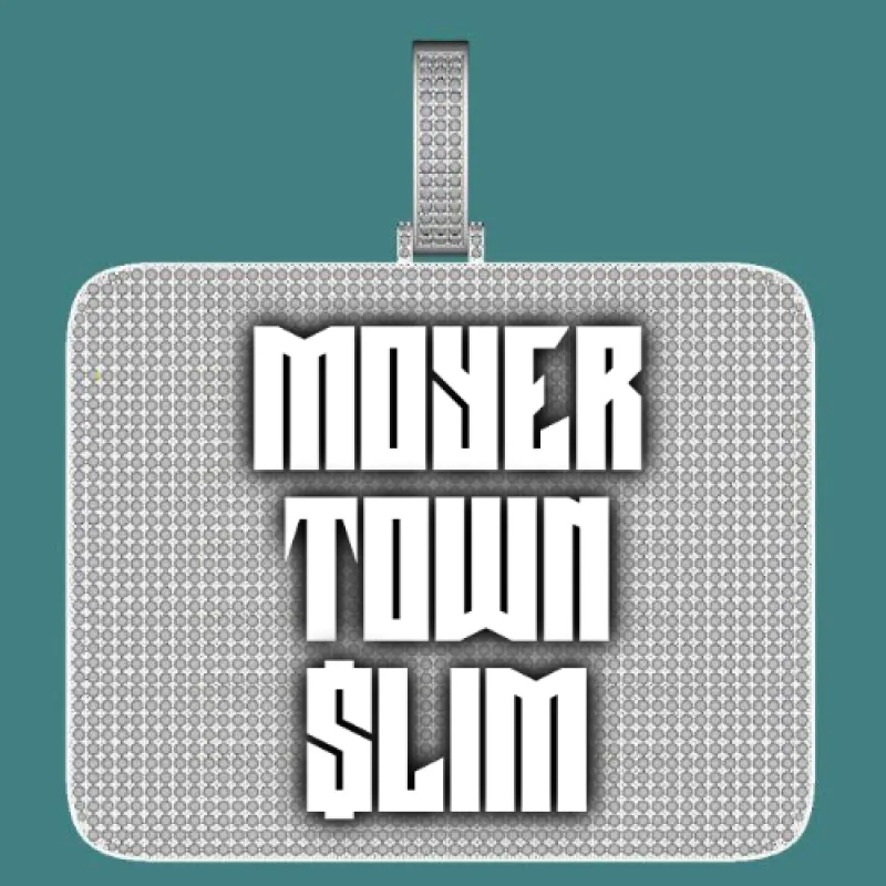 CUSTOM LETTER NECKLACE 3D BIG SQUARE sold by The GUU Shop