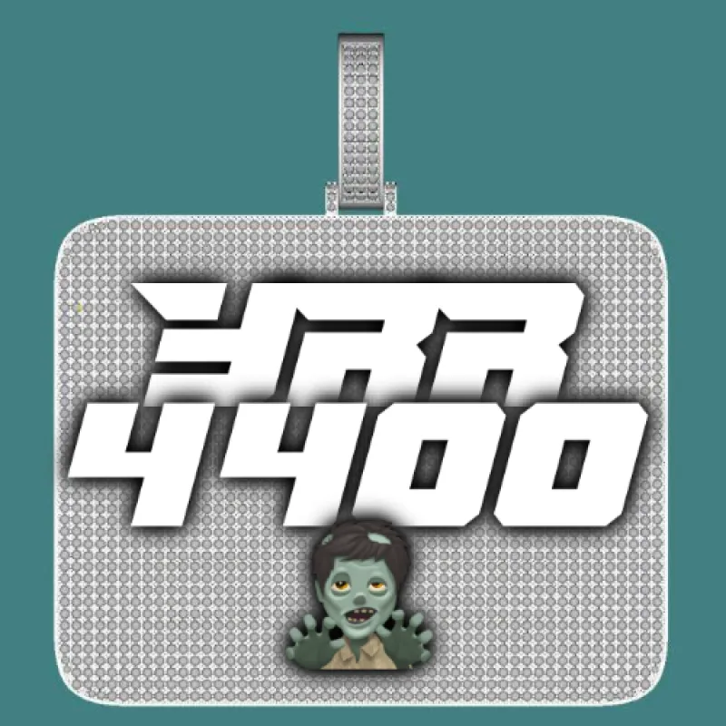 CUSTOM LETTER NECKLACE 3D BIG SQUARE sold by The GUU Shop