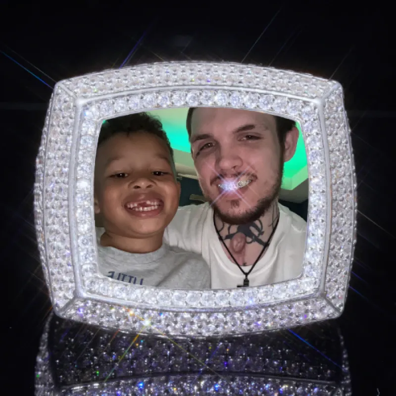 3D CUSTOM PICTURE ICED RING sold by The GUU Shop