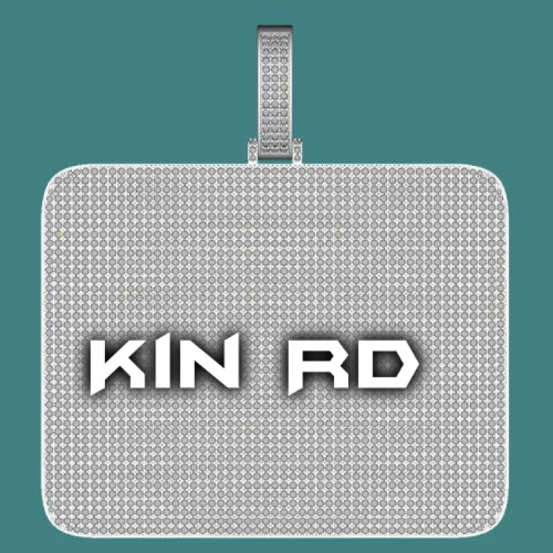 CUSTOM LETTER NECKLACE 3D BIG SQUARE sold by The GUU Shop