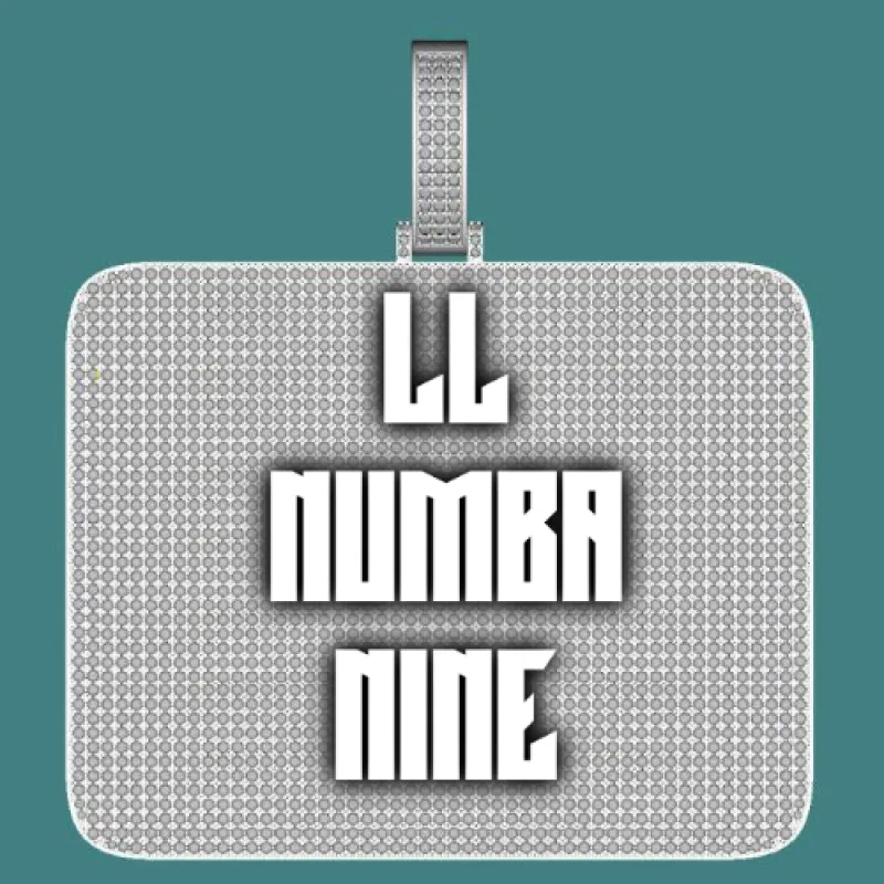 CUSTOM LETTER NECKLACE 3D BIG SQUARE sold by The GUU Shop