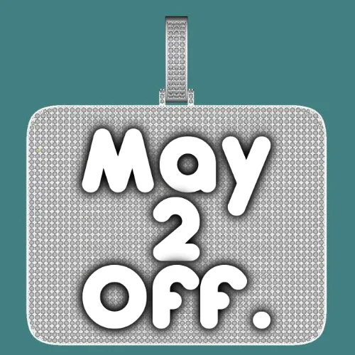 CUSTOM LETTER NECKLACE 3D BIG SQUARE sold by The GUU Shop