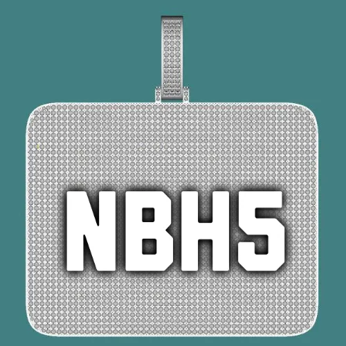 CUSTOM LETTER NECKLACE 3D BIG SQUARE sold by The GUU Shop