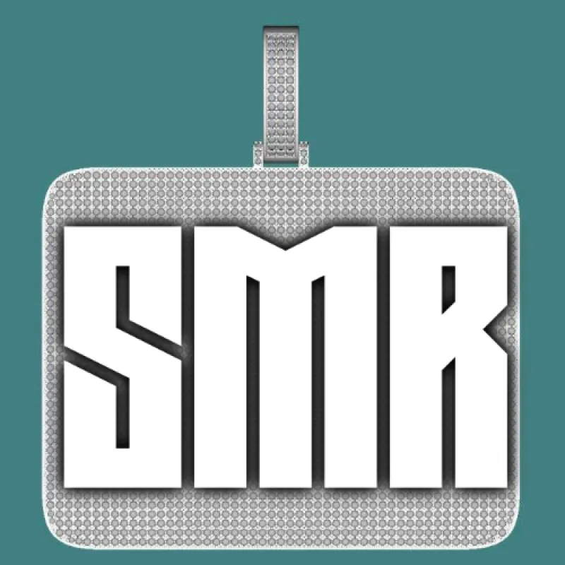 CUSTOM LETTER NECKLACE 3D BIG SQUARE sold by The GUU Shop