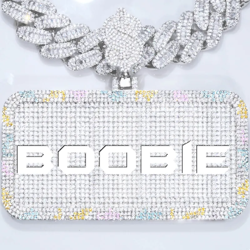 CUSTOM LETTER NECKLACE 3D COLORFUL SQUARE sold by The GUU Shop