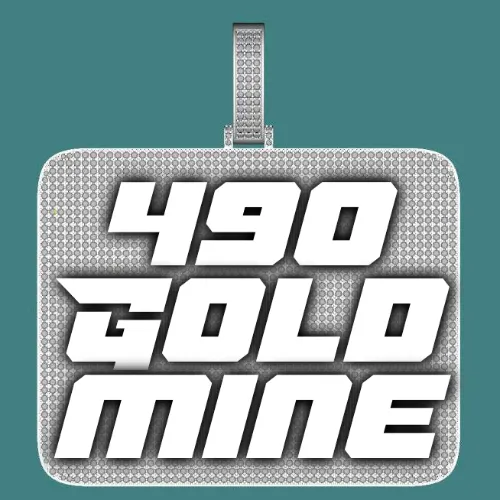 CUSTOM LETTER NECKLACE 3D BIG SQUARE sold by The GUU Shop