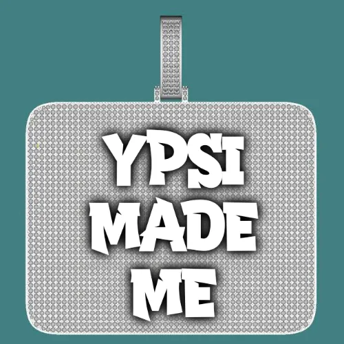 CUSTOM LETTER NECKLACE 3D BIG SQUARE sold by The GUU Shop