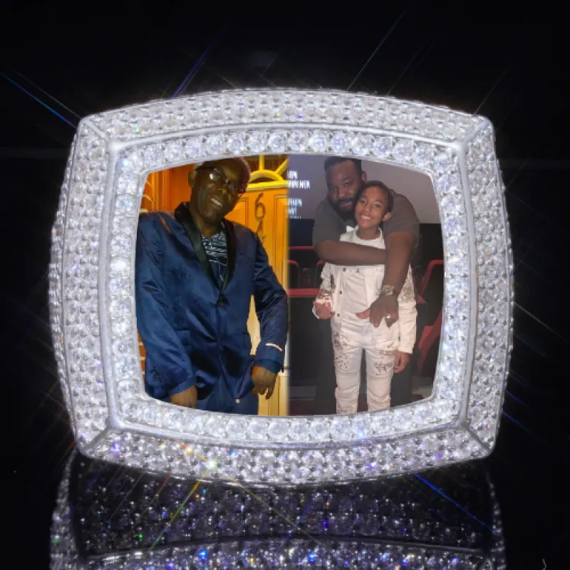 3D CUSTOM PICTURE ICED RING sold by The GUU Shop