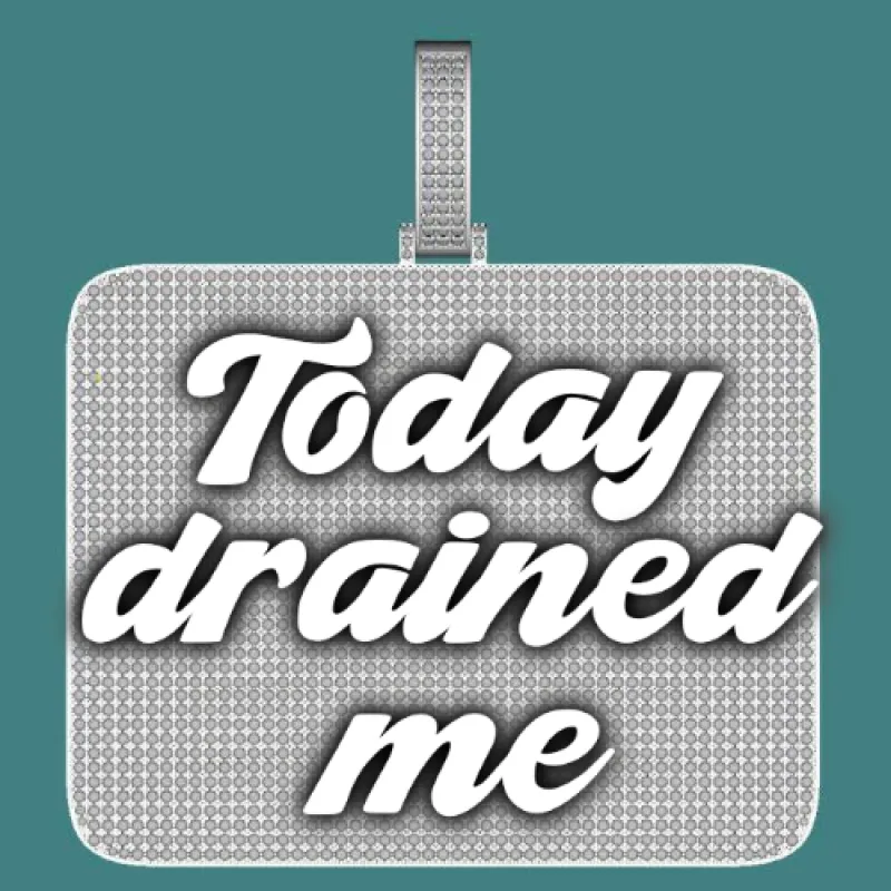 CUSTOM LETTER NECKLACE 3D BIG SQUARE sold by The GUU Shop