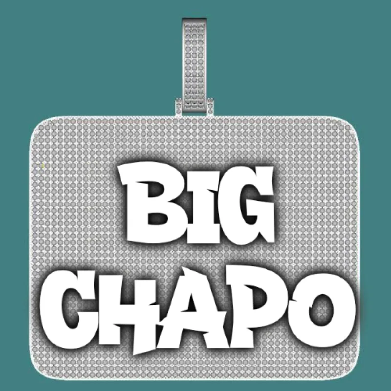 CUSTOM LETTER NECKLACE 3D BIG SQUARE sold by The GUU Shop